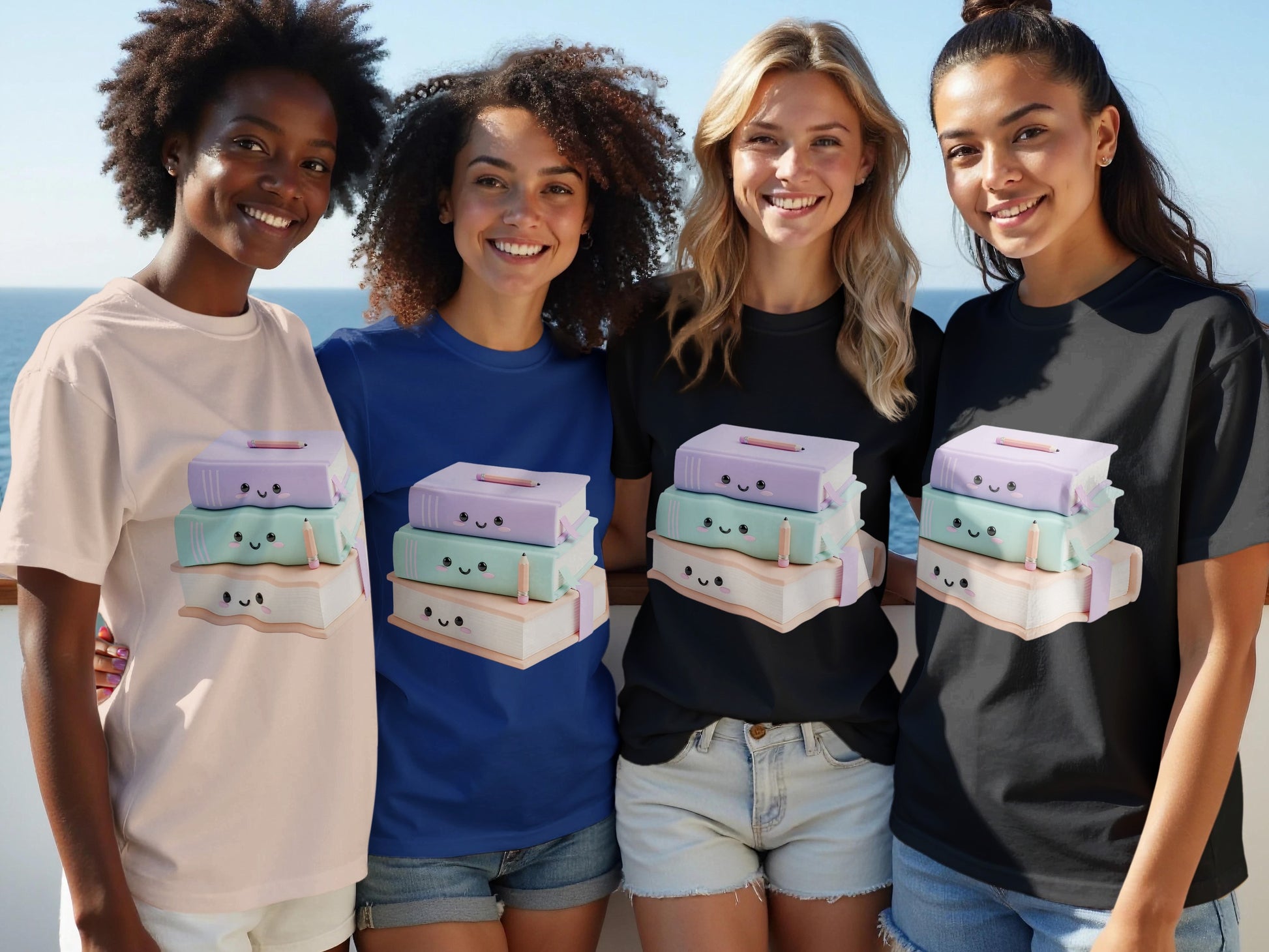 Women's Funky Cartoon Print T-Shirt, Casual Cotton Tee, Summer Fashion Top, Novelty Shirt for Girls