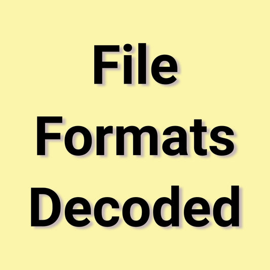 Educational Poster File Formats Decoded, Tech Wall Art, Digital File Types Explained, Office Decor, Learning Resource